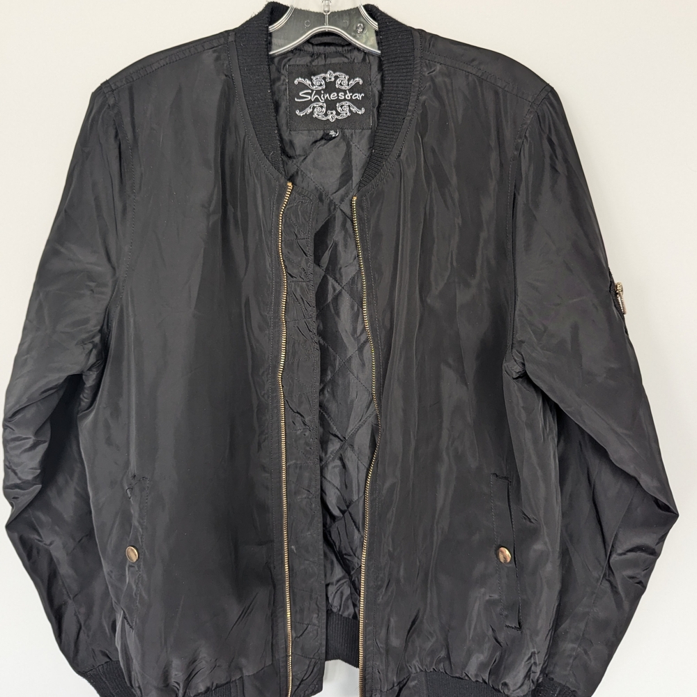 Black Bomber Jacket